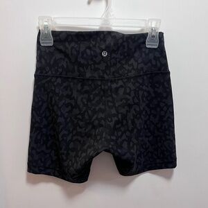 lululemon cheetah wunder train shorts athletic